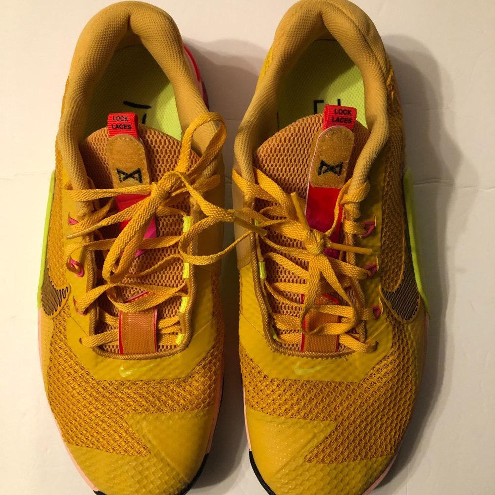 NIKE METCON MEN'S NEW REACT HYPERLIFT LACE LOCK SNEAKERS DA8110-721 SIZE: 9.5 - Picture 2 of 15